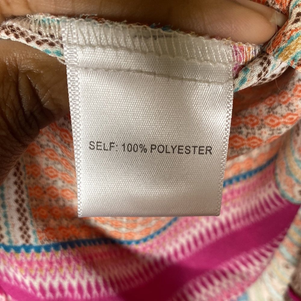 Rose + Olive Patchwork Button Down Sleeveless Top… - image 8